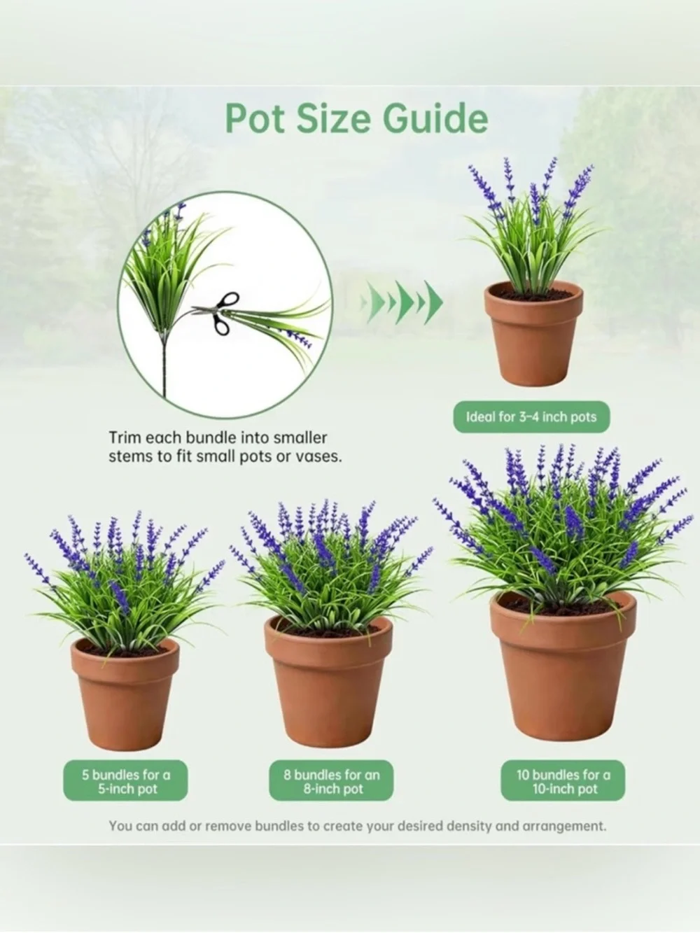15 bundles UV resistant no fade outdoor artificial plants and flower